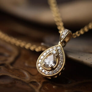 Shiny Gold Jewelry Necklaces Pendants 300x300