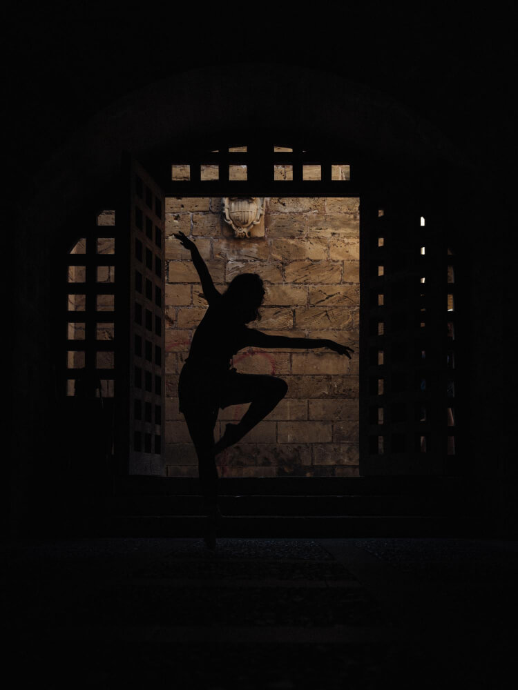 Silhouette Female Ballet Dancer