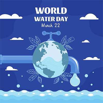 Flat World Water Day Illustration 23 214928890